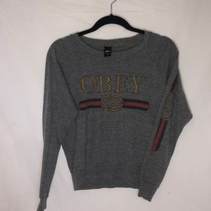 Obey crew neck sweatshirt